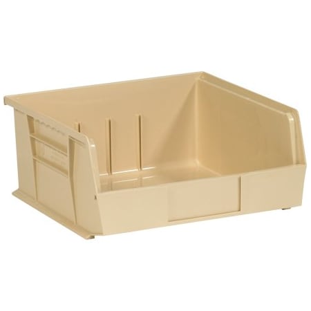 Bsc Preferred 10-7/8 x 11 x 5'' Ivory Plastic Stack & Hang Bin Boxes, 6PK BUY00014929